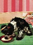 "Butch and the Nylons," Saturday Evening Post Cover, February 15, 1947-Albert Staehle-Giclee Print