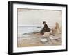 Albert Stevens - Painter at the Beach-null-Framed Giclee Print