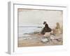 Albert Stevens - Painter at the Beach-null-Framed Giclee Print