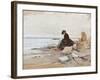 Albert Stevens - Painter at the Beach-null-Framed Giclee Print