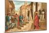 Albert the Great Preaching in Paris-J. Serra-Mounted Giclee Print