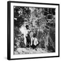 Albert Thornton's Grandson's Fishing-Gordon Parks-Framed Photographic Print