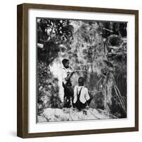 Albert Thornton's Grandson's Fishing-Gordon Parks-Framed Premium Photographic Print