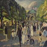 Im Muenchner Hofgarten, 1911-Albert Weisgerber-Stretched Canvas