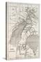 Alberta And Victoria Lakes Region Old Map, Nil River South Of Gondokoro-marzolino-Stretched Canvas