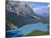 Alberta, Banff National Park, Turquoise Color of Peyto Lake Is Produced from Glacial Silt Suspended-John Barger-Stretched Canvas