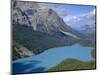 Alberta, Banff National Park, Turquoise Color of Peyto Lake Is Produced from Glacial Silt Suspended-John Barger-Mounted Photographic Print