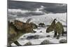 Albertaceratops During their Winter Migration-Stocktrek Images-Mounted Art Print