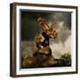 Albertaceratops Surveys the Land-null-Framed Art Print