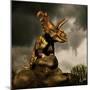 Albertaceratops Surveys the Land-null-Mounted Art Print