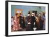 Albertine at the Police Doctor's Waiting Room, 1886-87-Christian Krohg-Framed Giclee Print