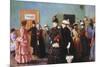 Albertine at the Police Doctor's Waiting Room, 1886-87-Christian Krohg-Mounted Giclee Print