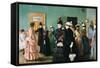 Albertine at the Police Doctor's Waiting Room-Christian Krohg-Framed Stretched Canvas