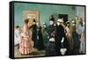 Albertine at the Police Doctor's Waiting Room-Christian Krohg-Framed Stretched Canvas