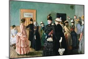 Albertine at the Police Doctor's Waiting Room-Christian Krohg-Mounted Giclee Print