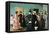 Albertine at the Police Doctor's Waiting Room-Christian Krohg-Framed Stretched Canvas