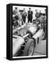 Alberto Ascari at the Wheel of the New Lancia Grand Prix Car, 1955-null-Framed Stretched Canvas