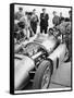 Alberto Ascari at the Wheel of the New Lancia Grand Prix Car, 1955-null-Framed Stretched Canvas