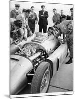 Alberto Ascari at the Wheel of the New Lancia Grand Prix Car, 1955-null-Mounted Photographic Print