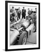 Alberto Ascari at the Wheel of the New Lancia Grand Prix Car, 1955-null-Framed Photographic Print