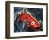 Alberto Ascari Driving a Maserati-English School-Framed Giclee Print