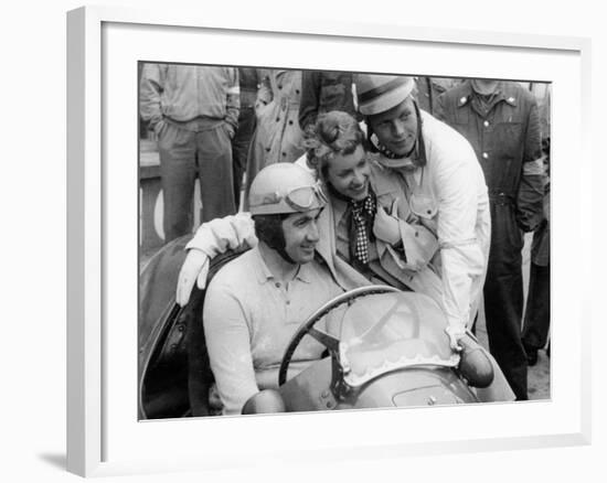 Alberto Ascari in a Ferrari, 1953-null-Framed Photographic Print