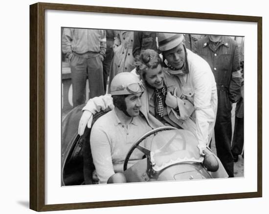 Alberto Ascari in a Ferrari, 1953-null-Framed Photographic Print