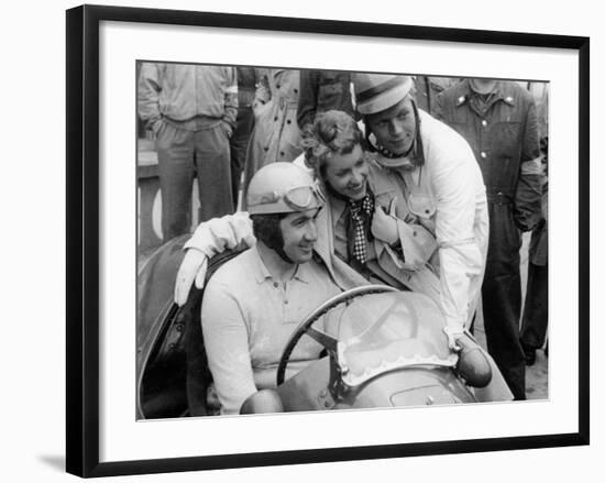 Alberto Ascari in a Ferrari, 1953-null-Framed Photographic Print