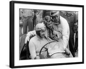 Alberto Ascari in a Ferrari, 1953-null-Framed Photographic Print