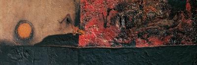 Red Black and Burning-Alberto Burri-Framed Stretched Canvas