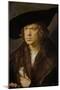 Alberto Durero / 'Portrait of an Unknown Man', 1521, German School, Oil on panel, 50 cm x 36 cm,...-Albrecht Dürer-Mounted Poster