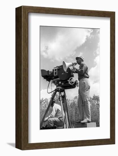 Alberto Lattuada on the Set-Mario de Biasi-Framed Photographic Print