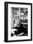 Alberto Moravia Sitting at the Writing Desk-null-Framed Photographic Print