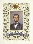 An Illuminated Page with a Miniature Portrait of Abraham Lincoln, 1928-Alberto Sangorski-Framed Giclee Print