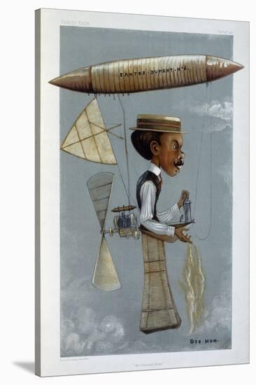 Alberto Santos-Dumont and His Airship, 1901-George Hum-Stretched Canvas