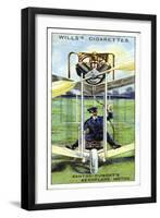 Alberto Santos-Dumont, Brazilian Aeronaut, First Recorded Flight in Europe, 1906-null-Framed Giclee Print