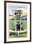 Alberto Santos-Dumont, Brazilian Aeronaut, First Recorded Flight in Europe, 1906-null-Framed Giclee Print