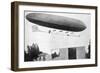 Alberto Santos-Dumont Flying His Airship Number 10, 1903-null-Framed Giclee Print