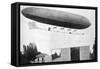 Alberto Santos-Dumont Flying His Airship Number 10, 1903-null-Framed Stretched Canvas