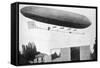 Alberto Santos-Dumont Flying His Airship Number 10, 1903-null-Framed Stretched Canvas