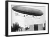 Alberto Santos-Dumont Flying His Airship Number 10, 1903-null-Framed Giclee Print