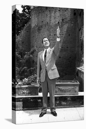 Alberto Sordi in the Terrace of His House-Marisa Rastellini-Stretched Canvas