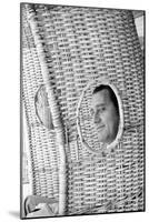 Alberto Sordi Through the Eyelet of a Wicker Armchair-Marisa Rastellini-Mounted Photographic Print