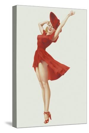 Vintage Pin-Up Girl Canvas Art - Shop Retro Pinup Girls Framed