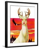 "Albino Deer,"January 8, 1938-Jack Murray-Framed Giclee Print