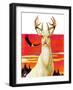 "Albino Deer,"January 8, 1938-Jack Murray-Framed Giclee Print