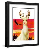 "Albino Deer,"January 8, 1938-Jack Murray-Framed Premium Giclee Print