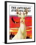 "Albino Deer," Saturday Evening Post Cover, January 8, 1938-Jack Murray-Framed Giclee Print