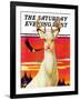 "Albino Deer," Saturday Evening Post Cover, January 8, 1938-Jack Murray-Framed Giclee Print