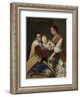 Albino Girl from Spaniard and Morisca, 1763-Miguel Cabrera-Framed Giclee Print